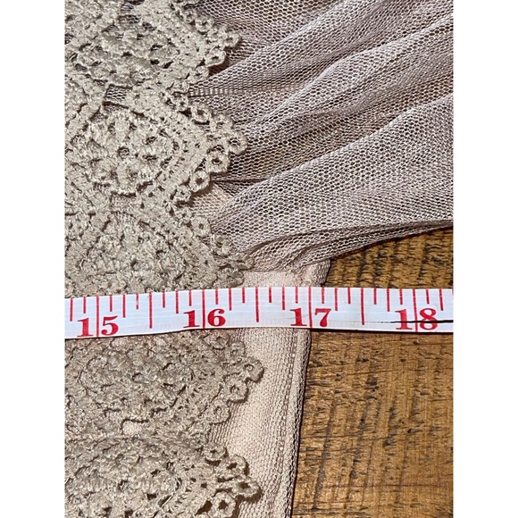 Womens Molly Bracket Sheer Overlay Embroidered Peasant Blouse - Picture 5 of 7